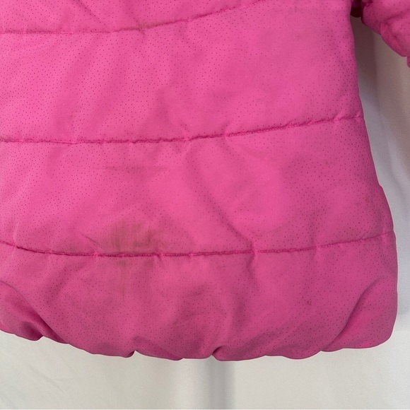 Disney Princess Puffer Winter Coat Jacket Toddler Small Hooded Embroidered Pink‎ - Picture 15 of 16